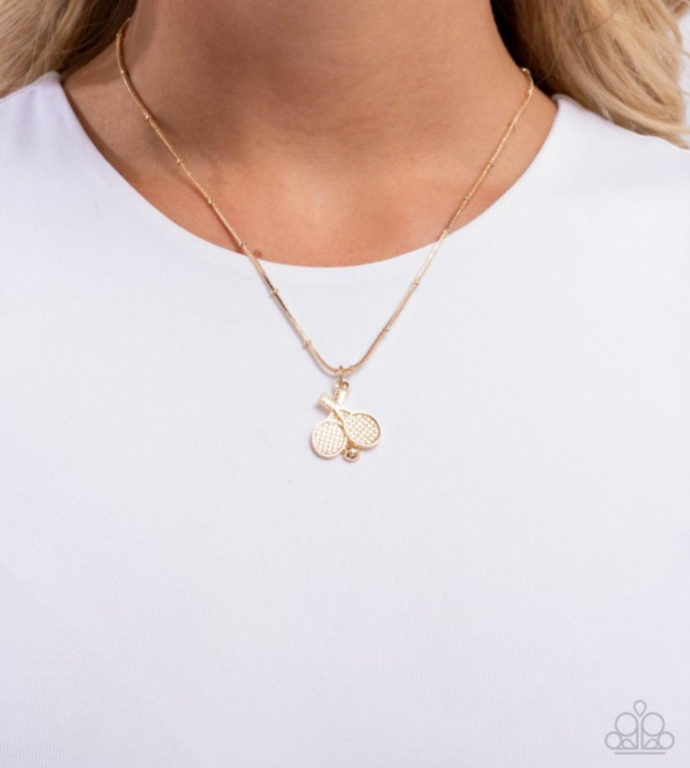 Adorable Ace- Gold Necklace