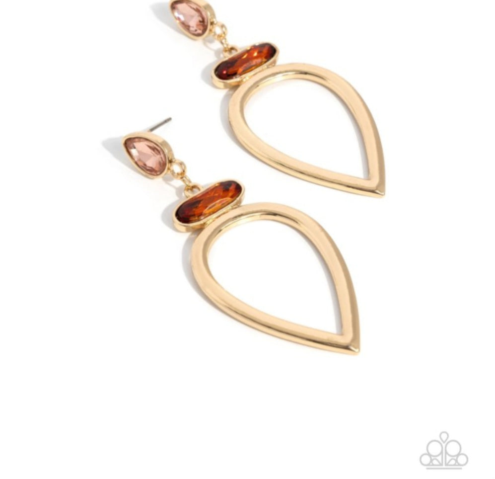 Cultured Chic - Brown Earrings