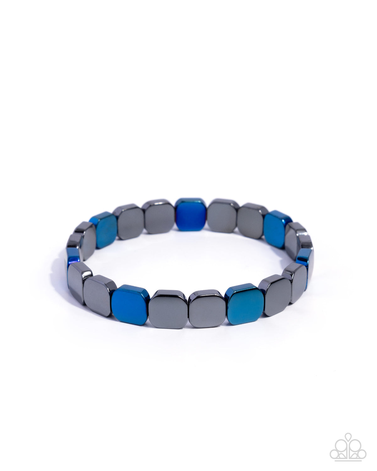 Powerful Pattern- Men's Blue Bracelet