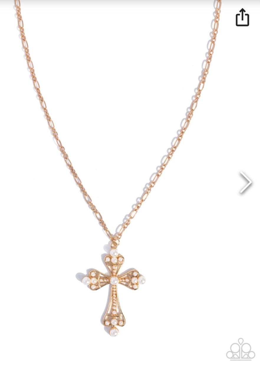 Heavenly Haul- Gold cross Necklace