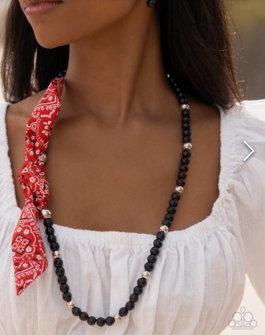 Bandana Ballad- Red Necklace
