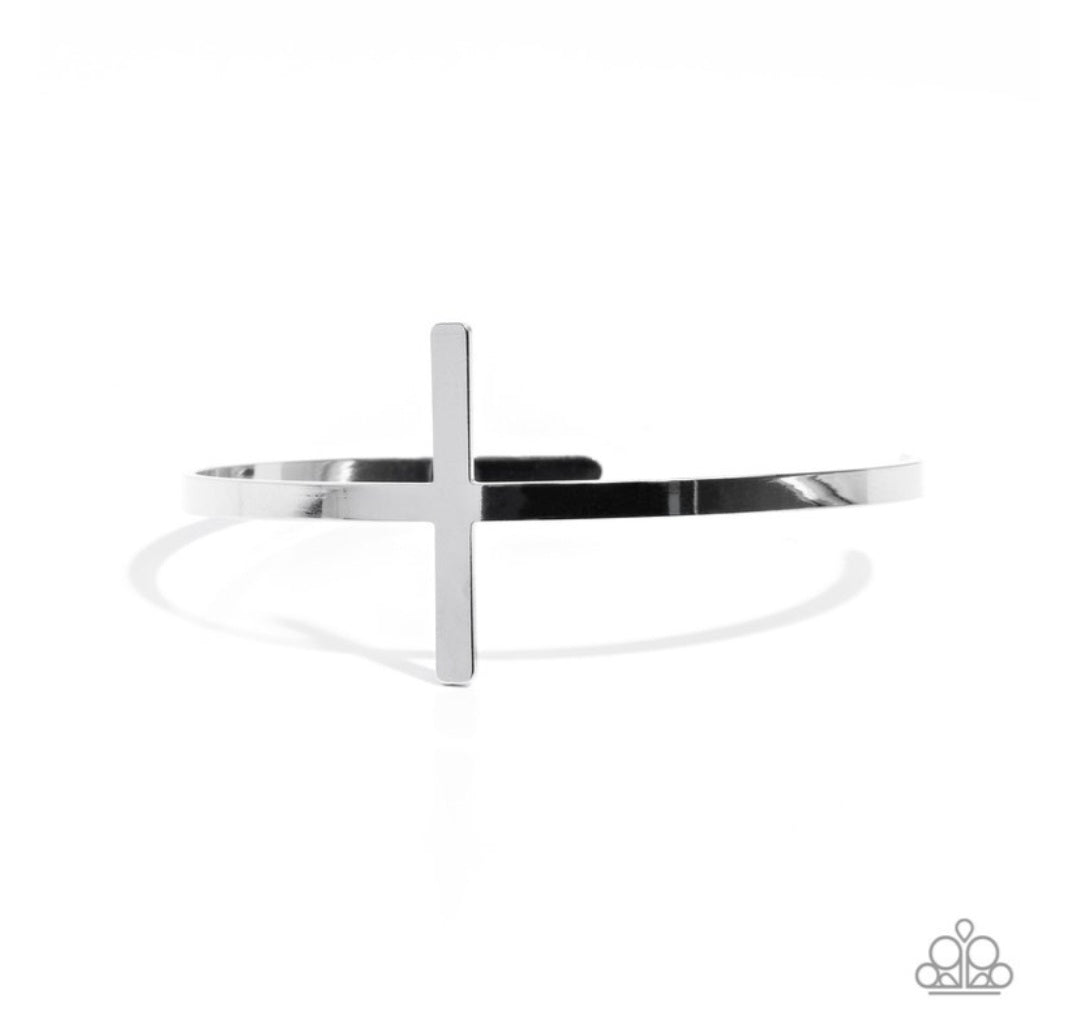 Holy Headline- Silver Cross Bracelet