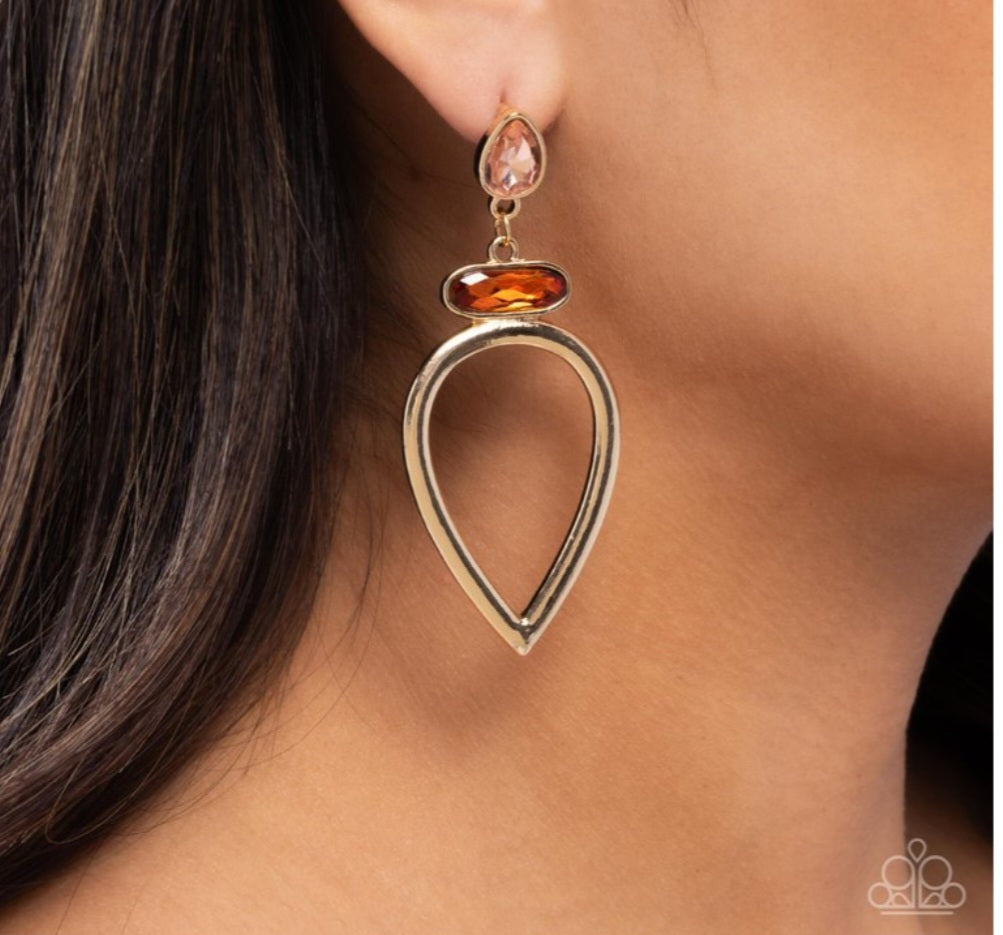 Cultured Chic - Brown Earrings