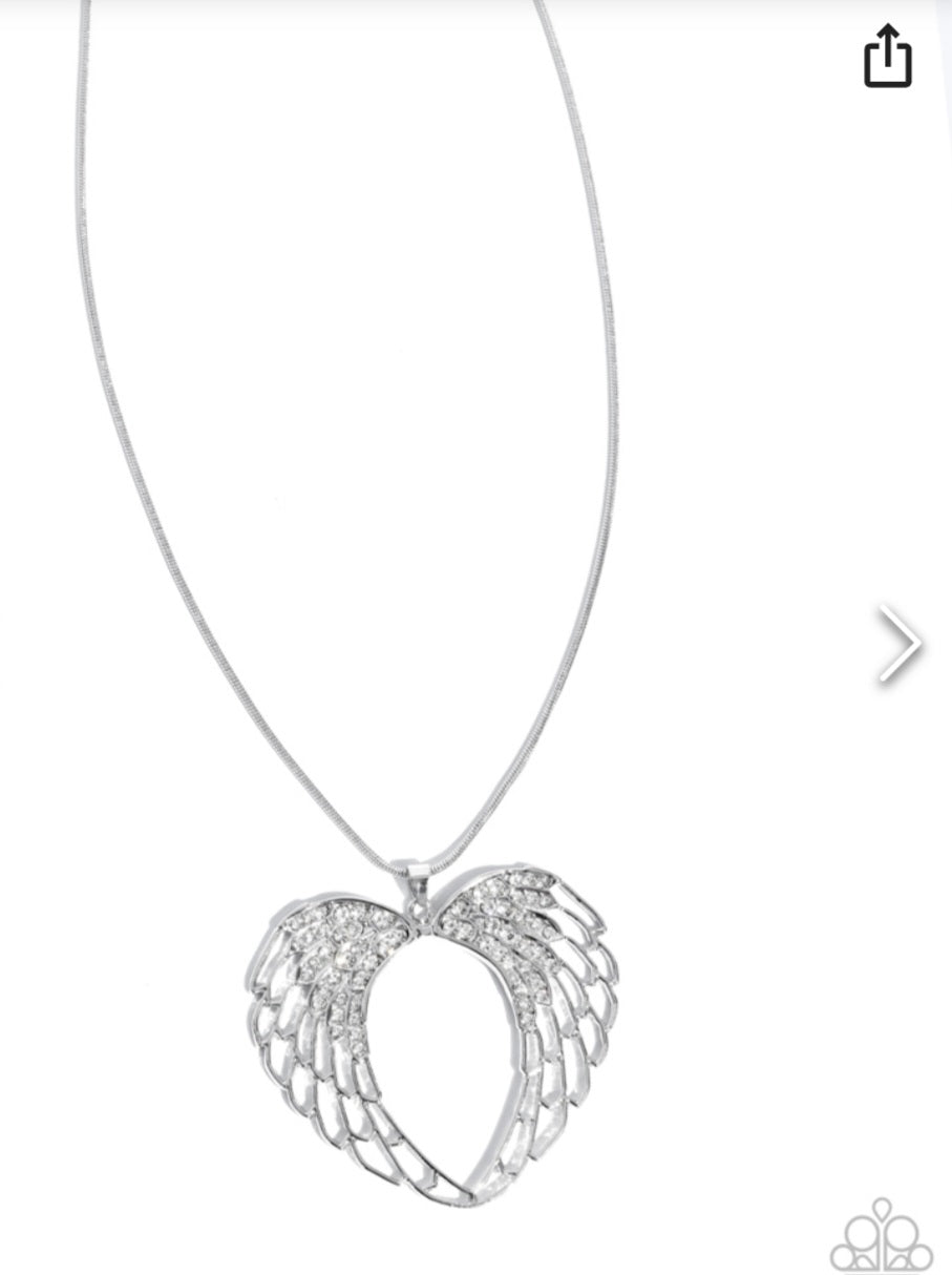 Angelic Accuracy- White Necklace