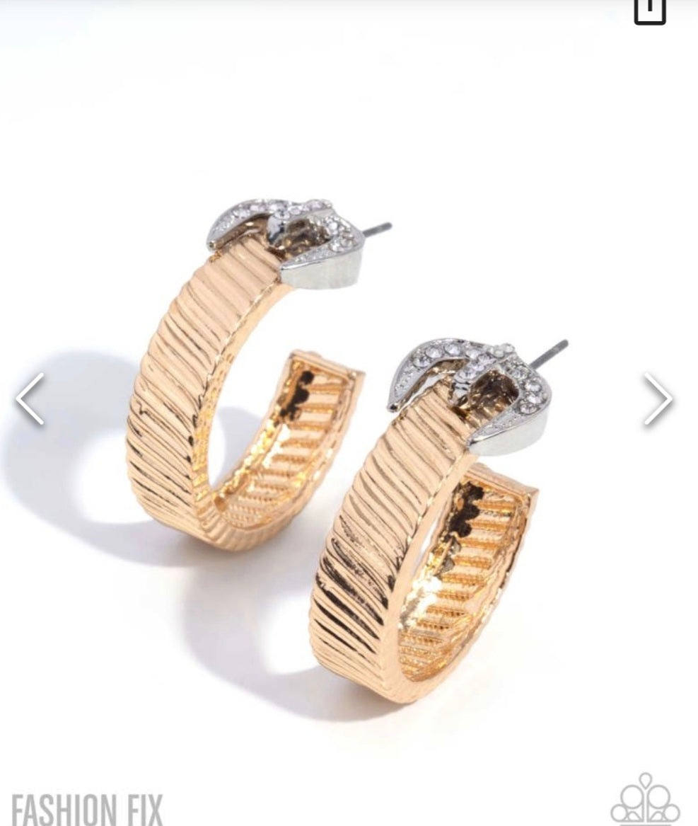 Assured Accent- Gold Earrings