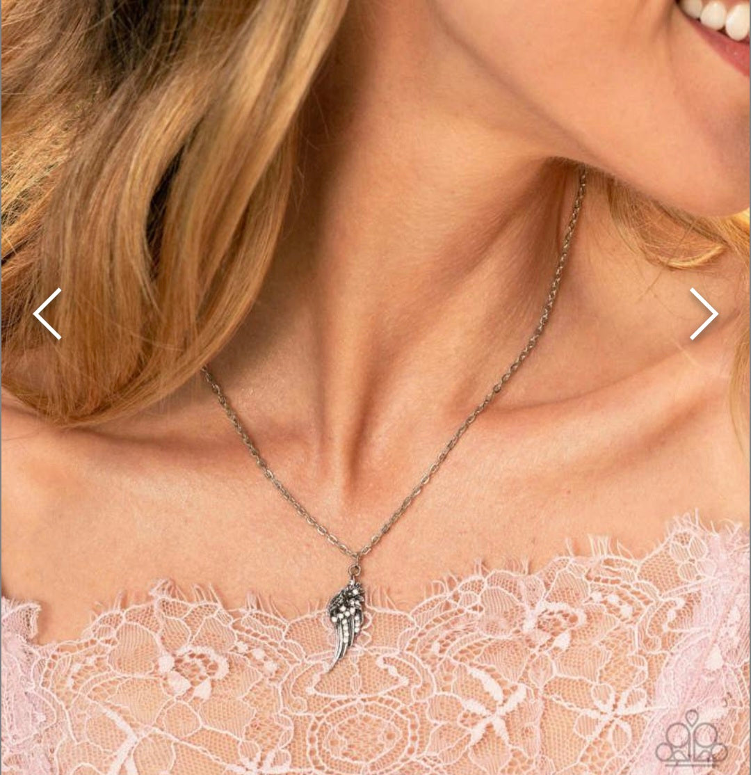 Notorious Nomad- White Angel Necklace