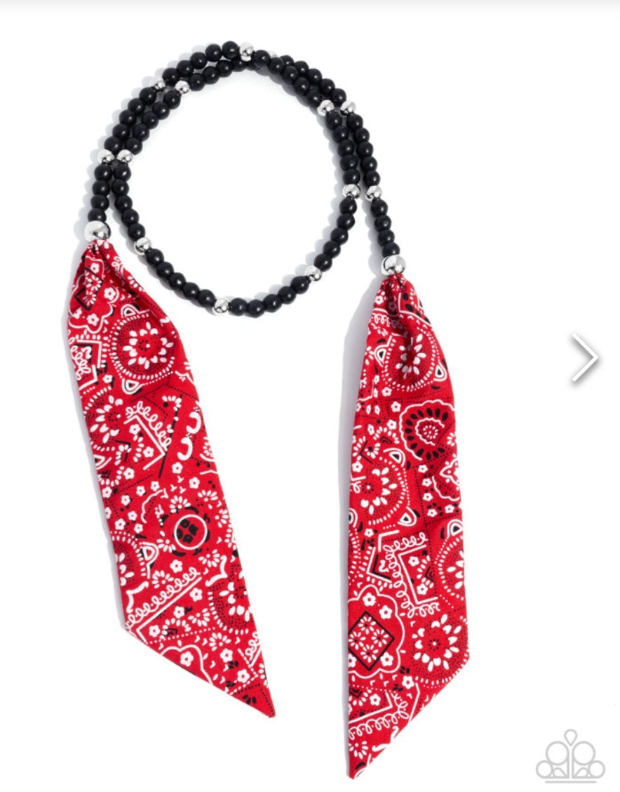 Bandana Ballad- Red Necklace