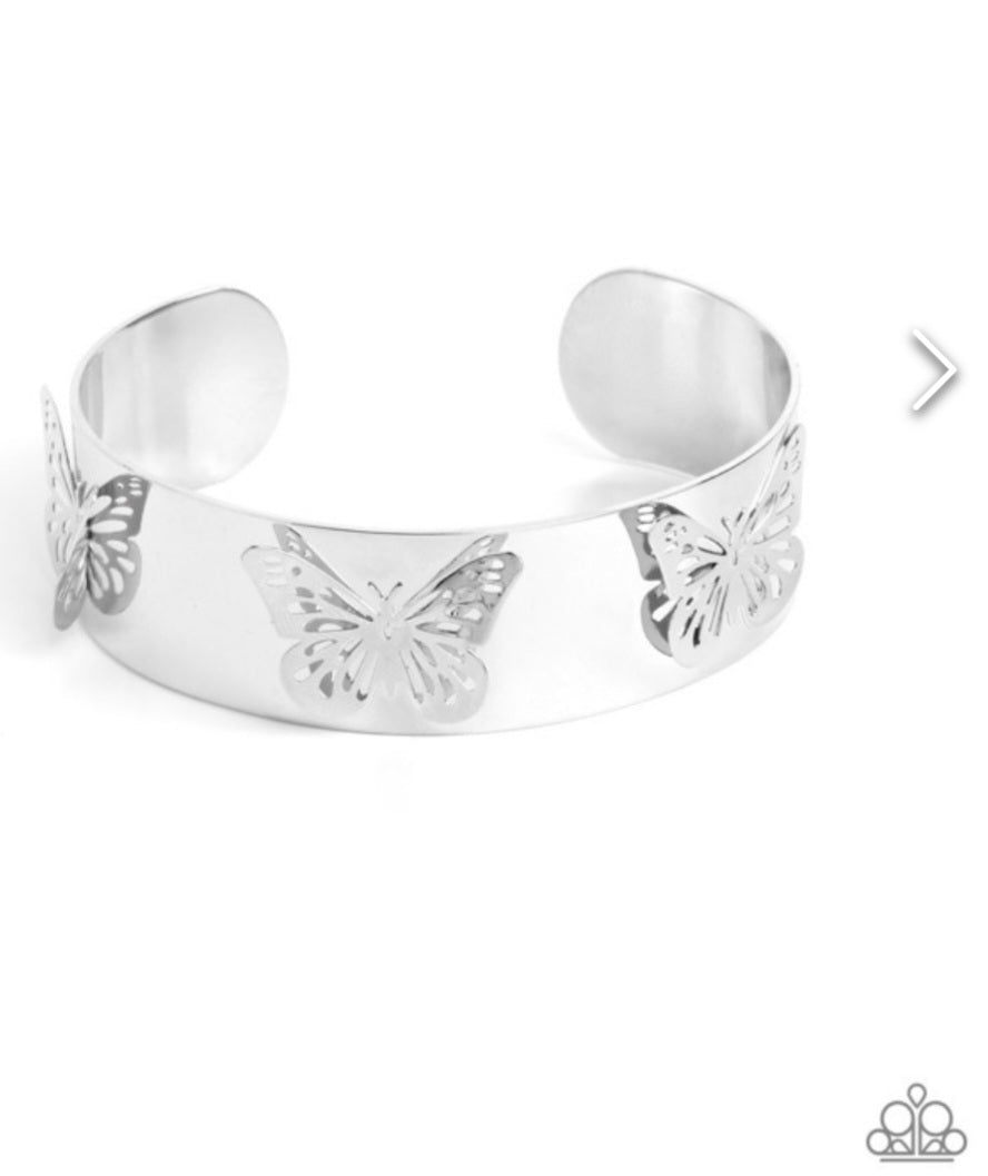Magical Mariposas- Butterfly Silver Bracelet