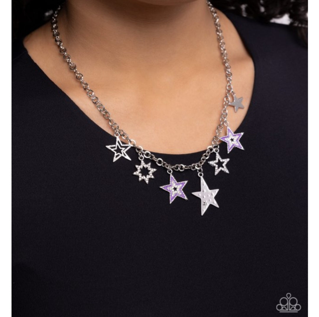 Starstruck Sentiment - Purple Necklace