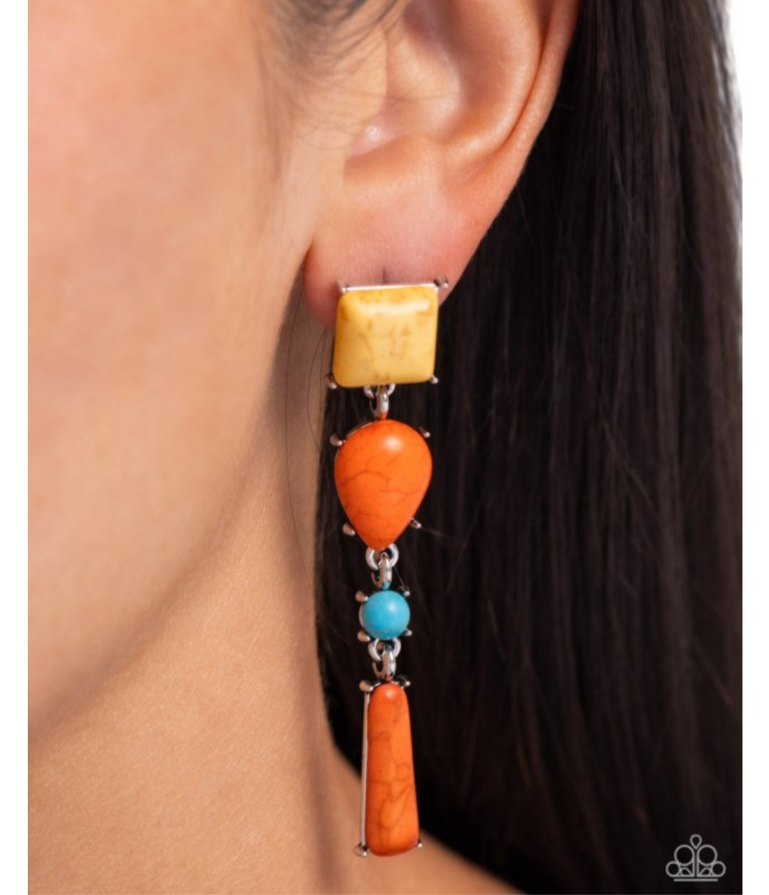 Saharan Sabbatical- Orange Earrings