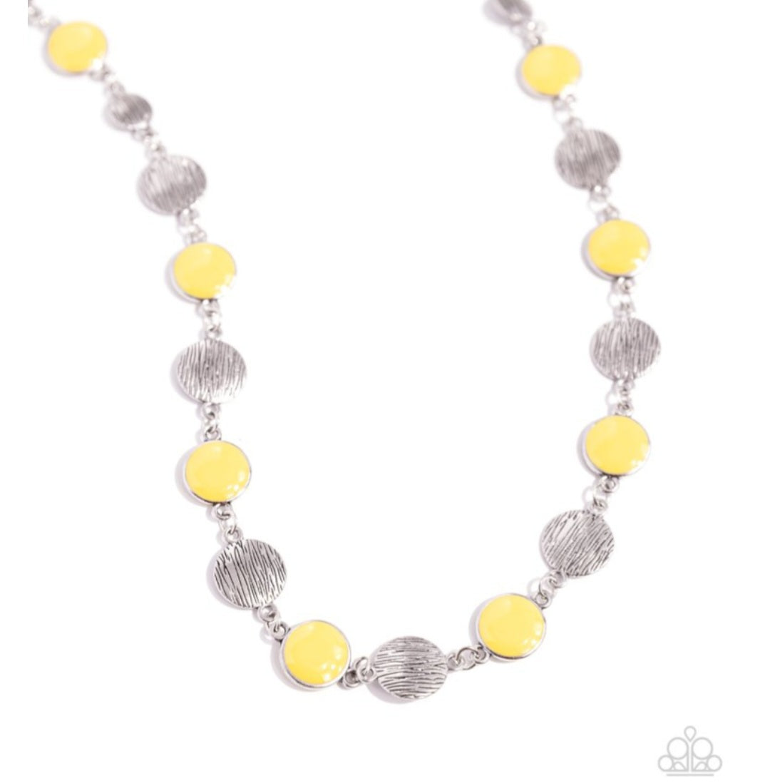 Harmonizing Hotspot- Yellow Necklace