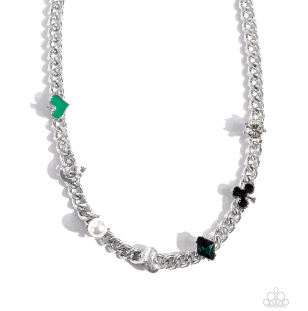 Vegas Vault- Green Necklace