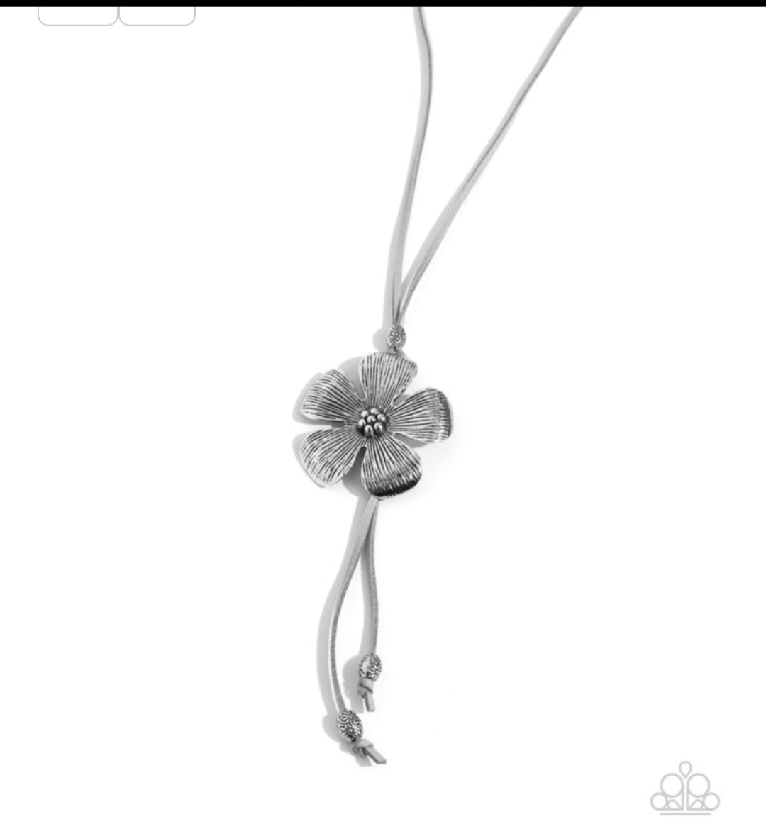 Sunset Structure- Silver Necklace