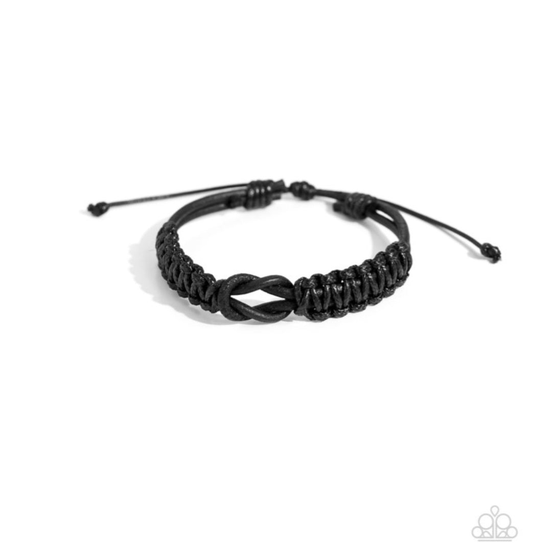 Nautical Myth- Black Unisex Bracelet