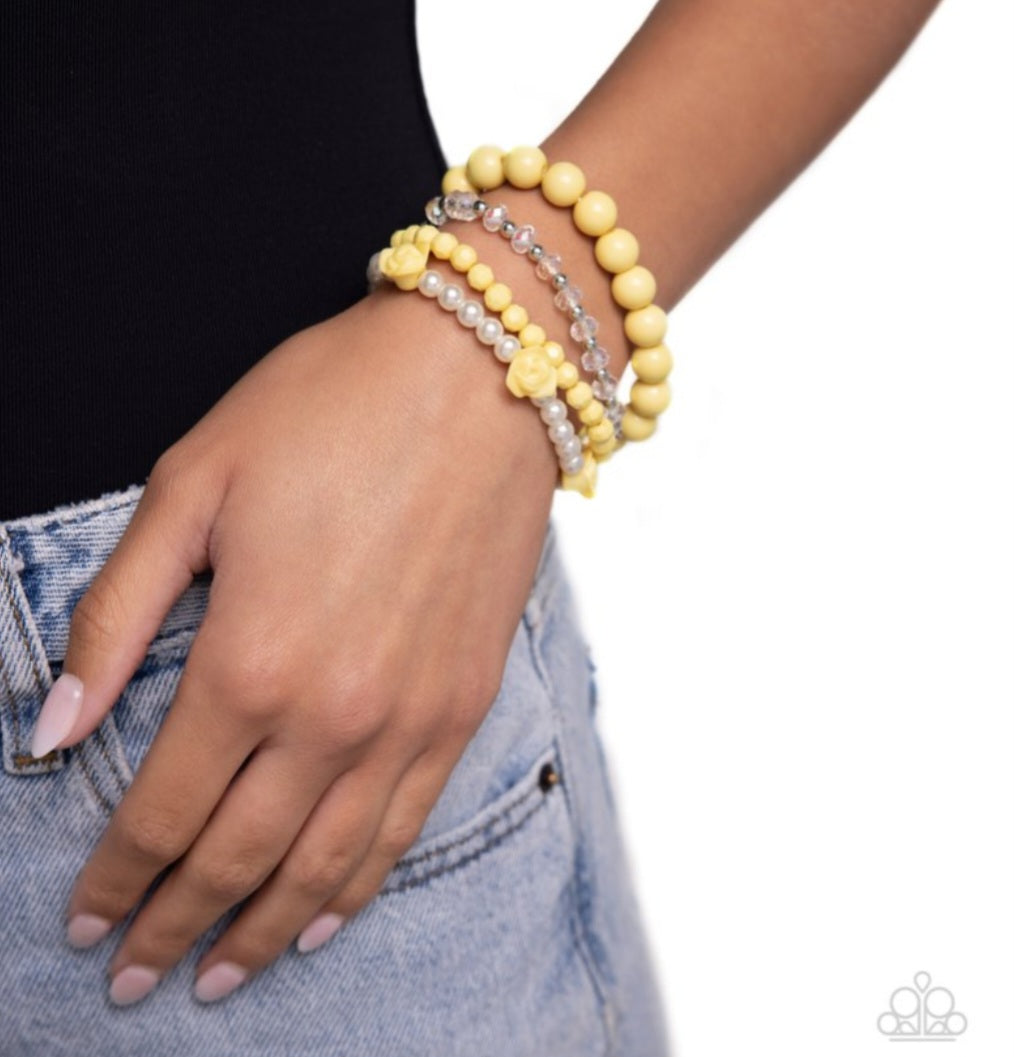 Rosy Retrospection- Yellow Bracelet