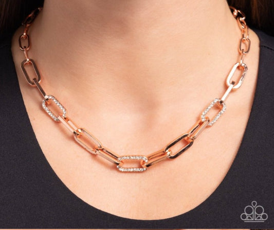 Understated Shimmer - Copper Necklace