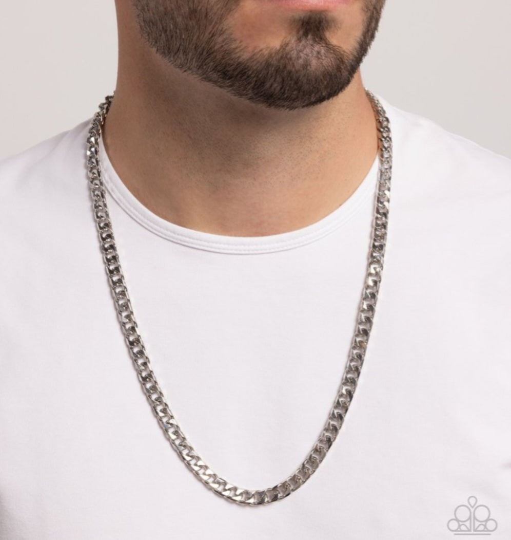 The Game Chain- ger Urban Necklace- Silver