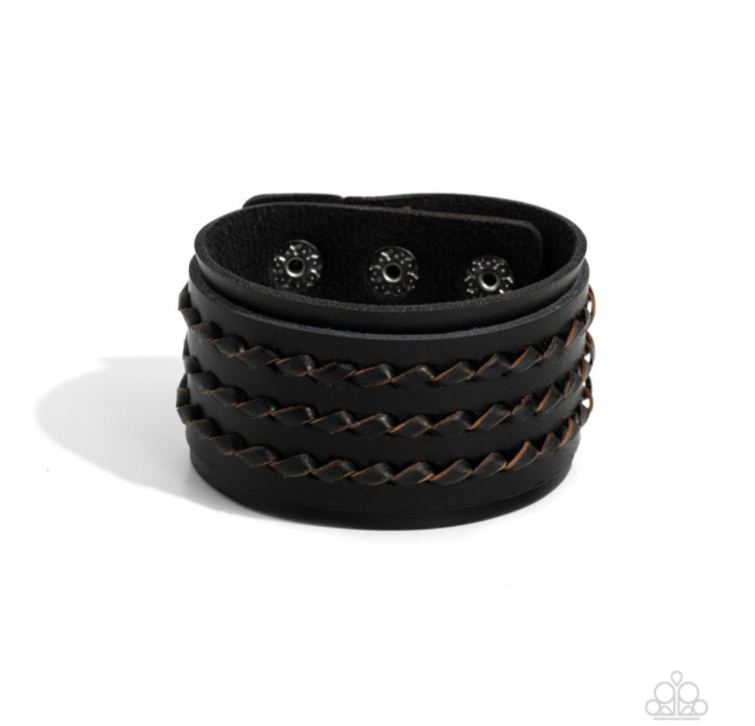 Western Twist- Black Bracelet Unisex