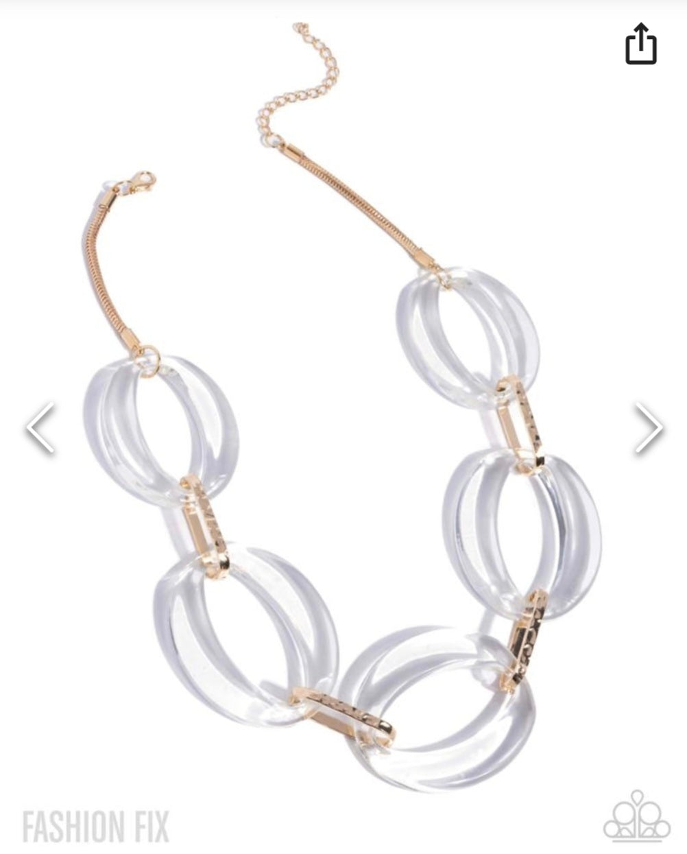 Glimpses of Malibu- Fashion Fix Clear Necklace & Bracelet