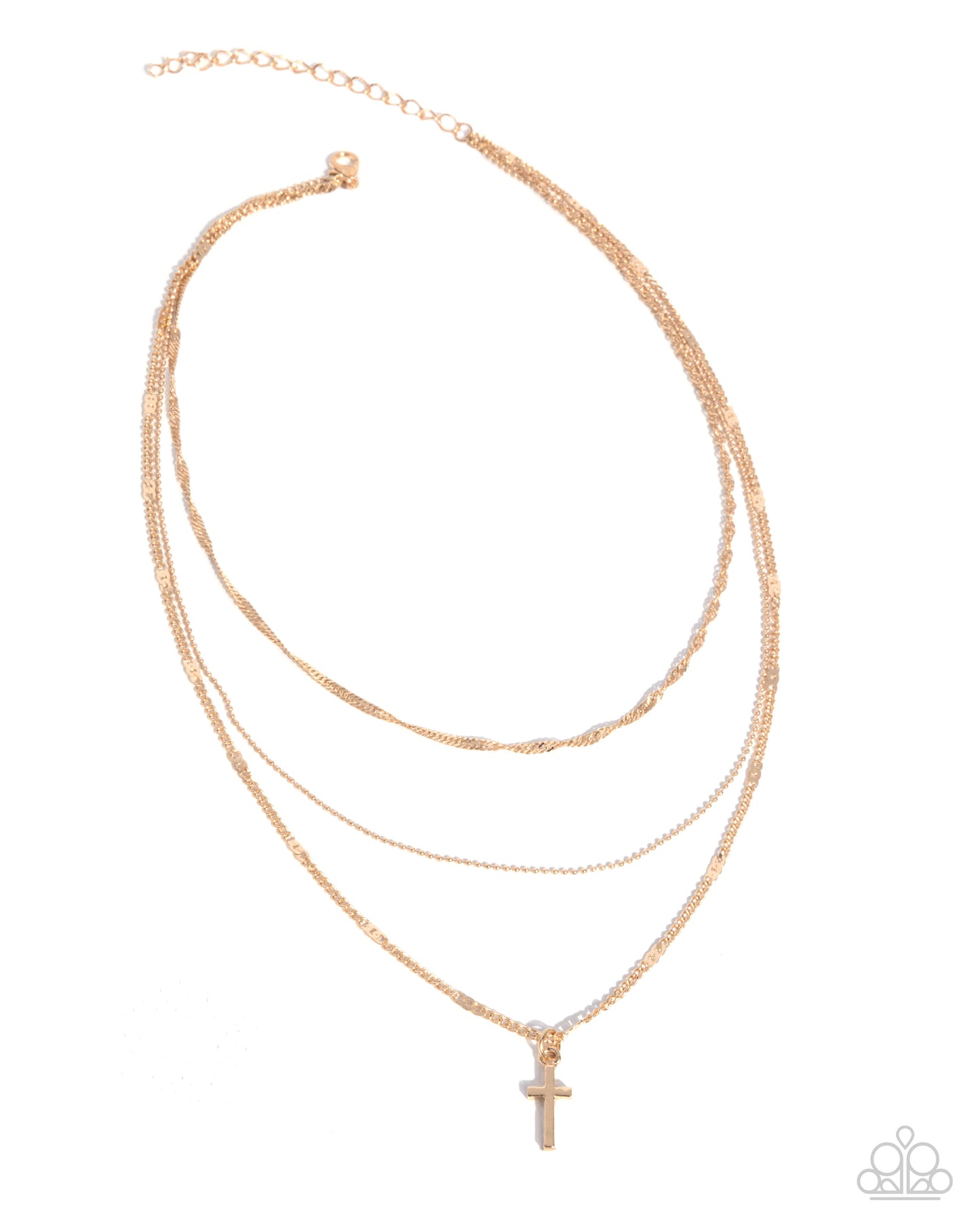 Divine Dedication- Gold Cross Necklace