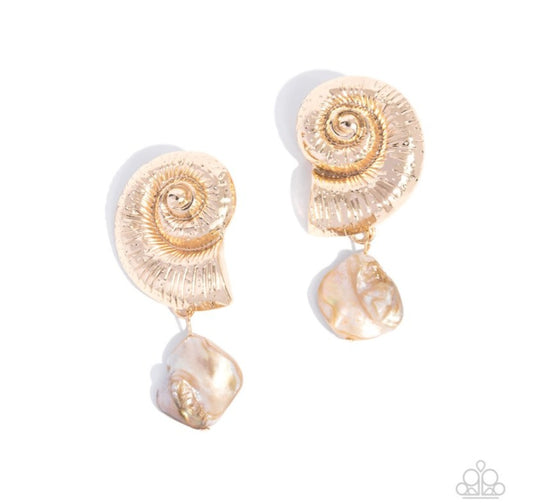 Conch Calypso-Gold Necklace