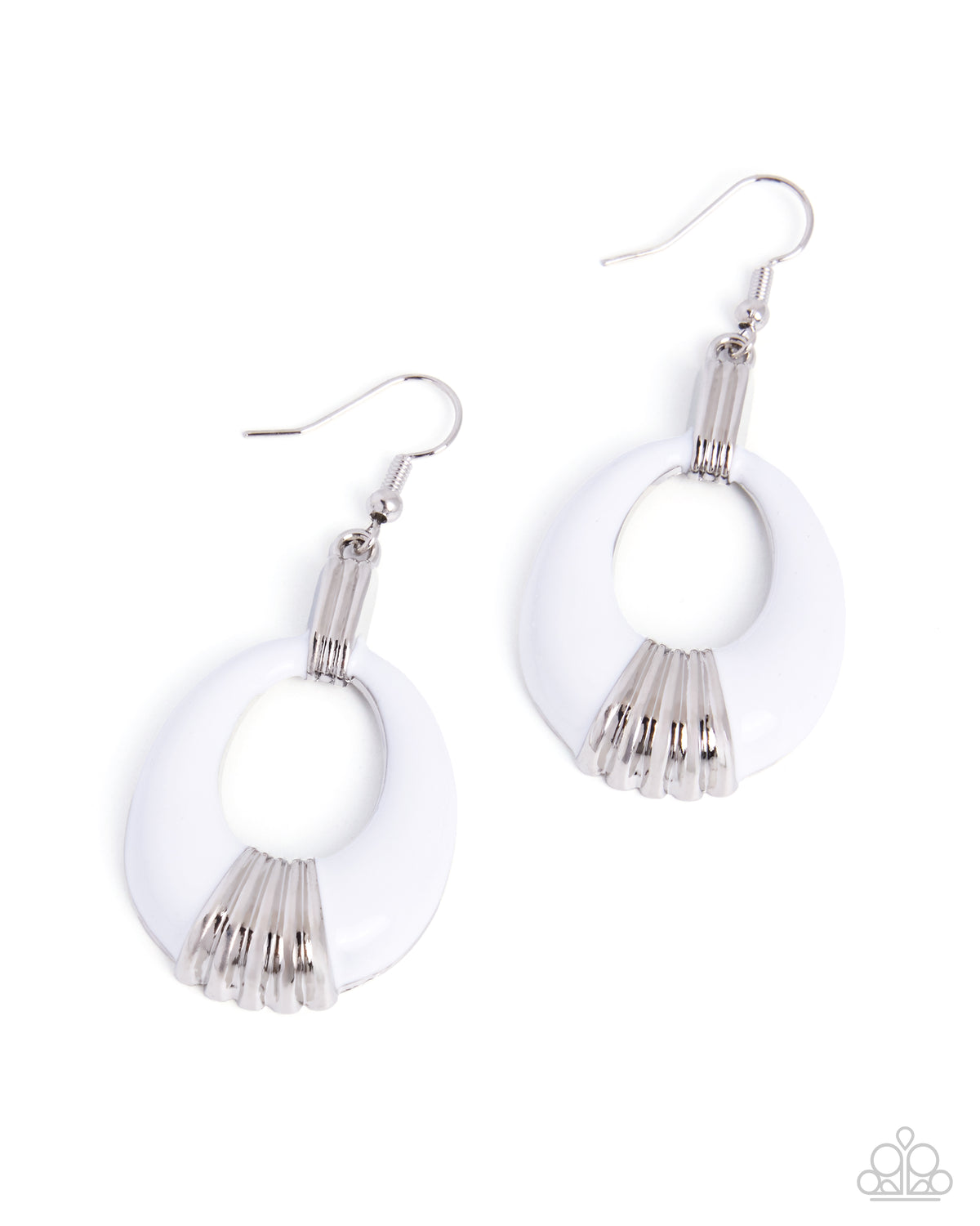 Kindhearted Color- White Earrings
