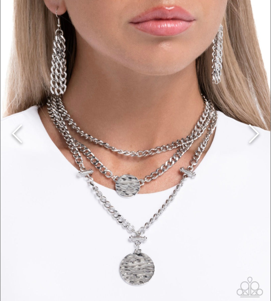 Generously Grungy- Silver Necklace