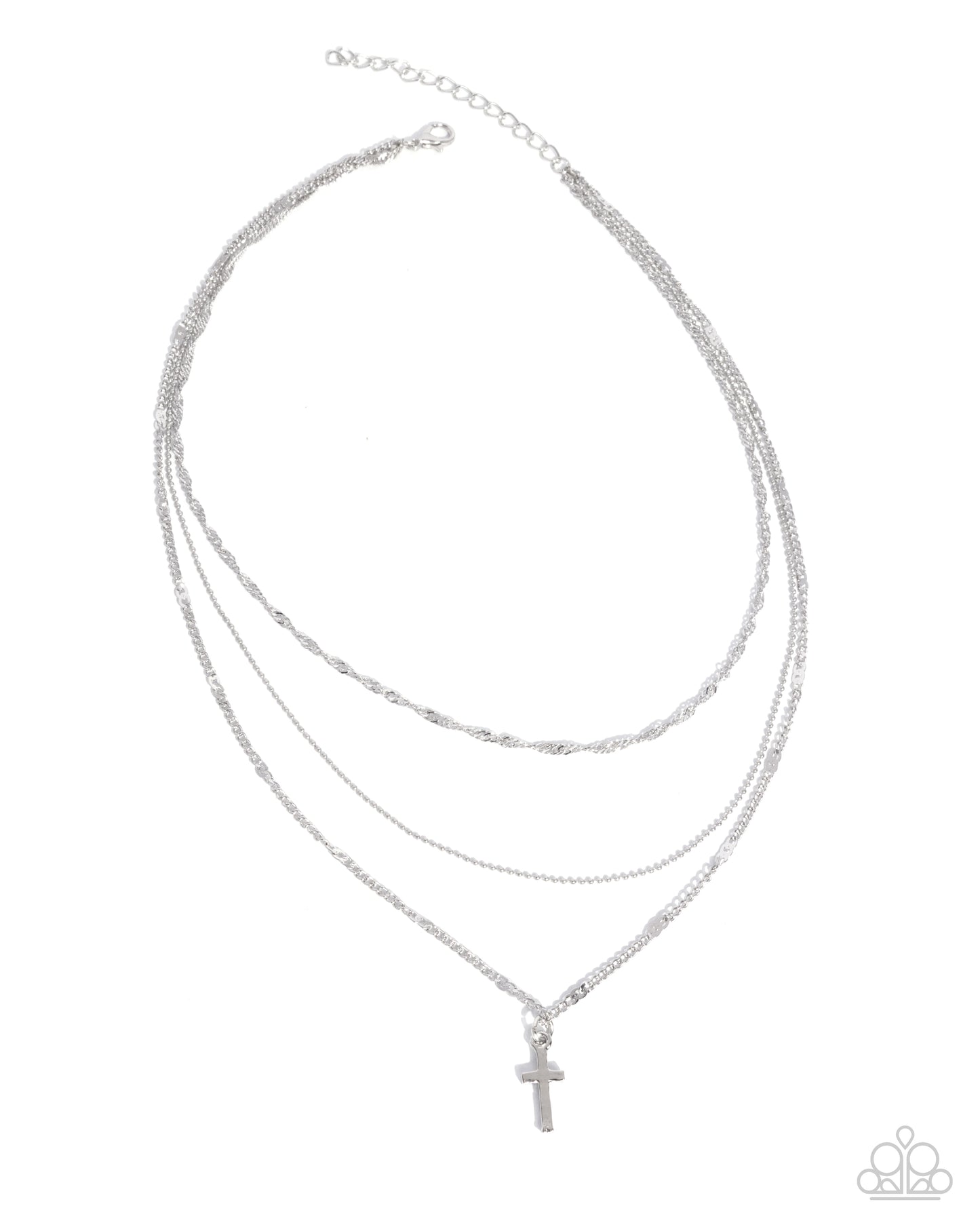Divine Dedication- Silver Cross Necklace