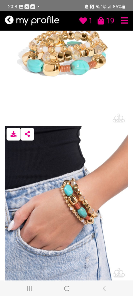 Malibu Minimalist-Blue Bracelet