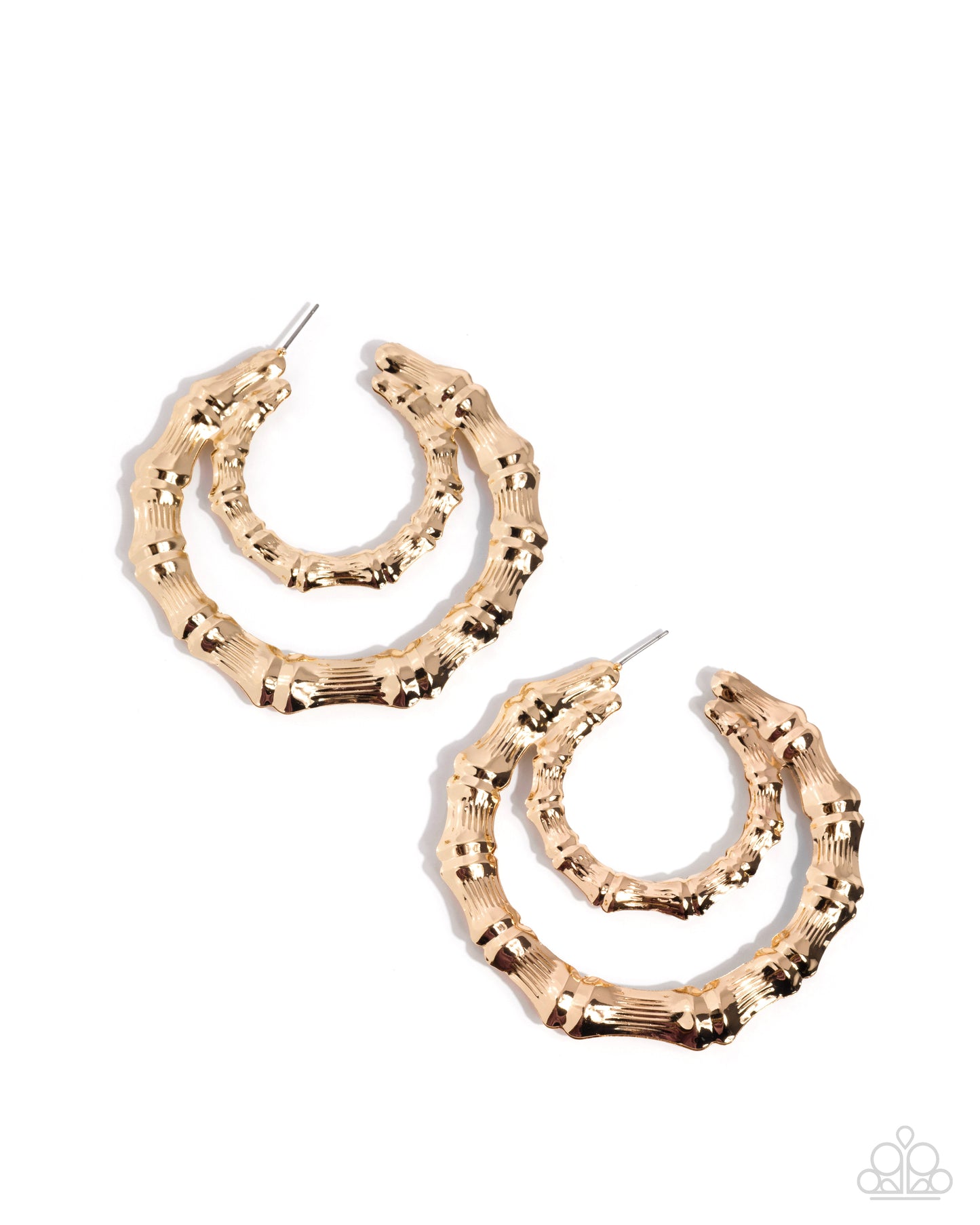 Tabloid Tiers- Gold Earrings