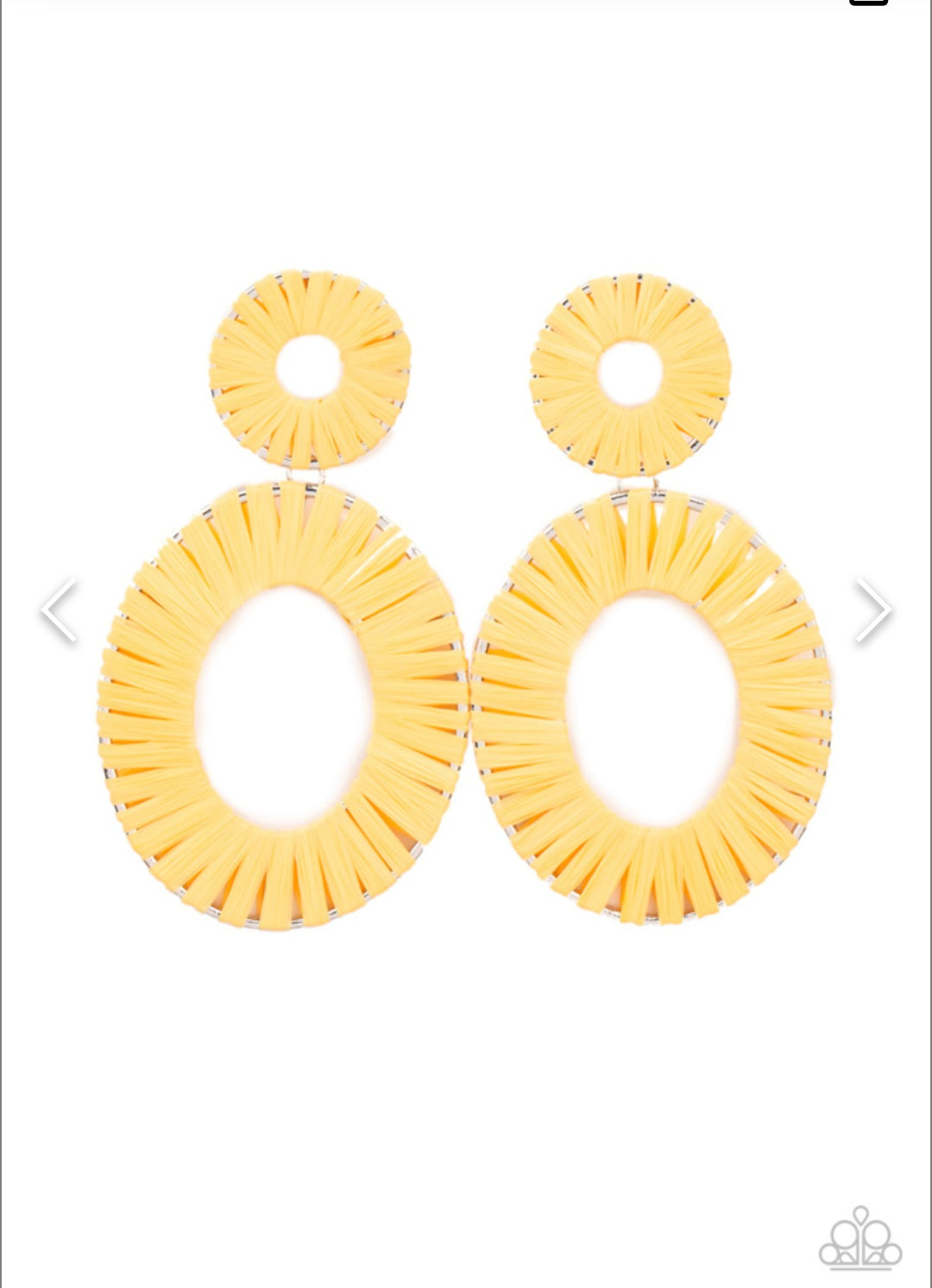 Foxy Flamenco- Yellow Earrings