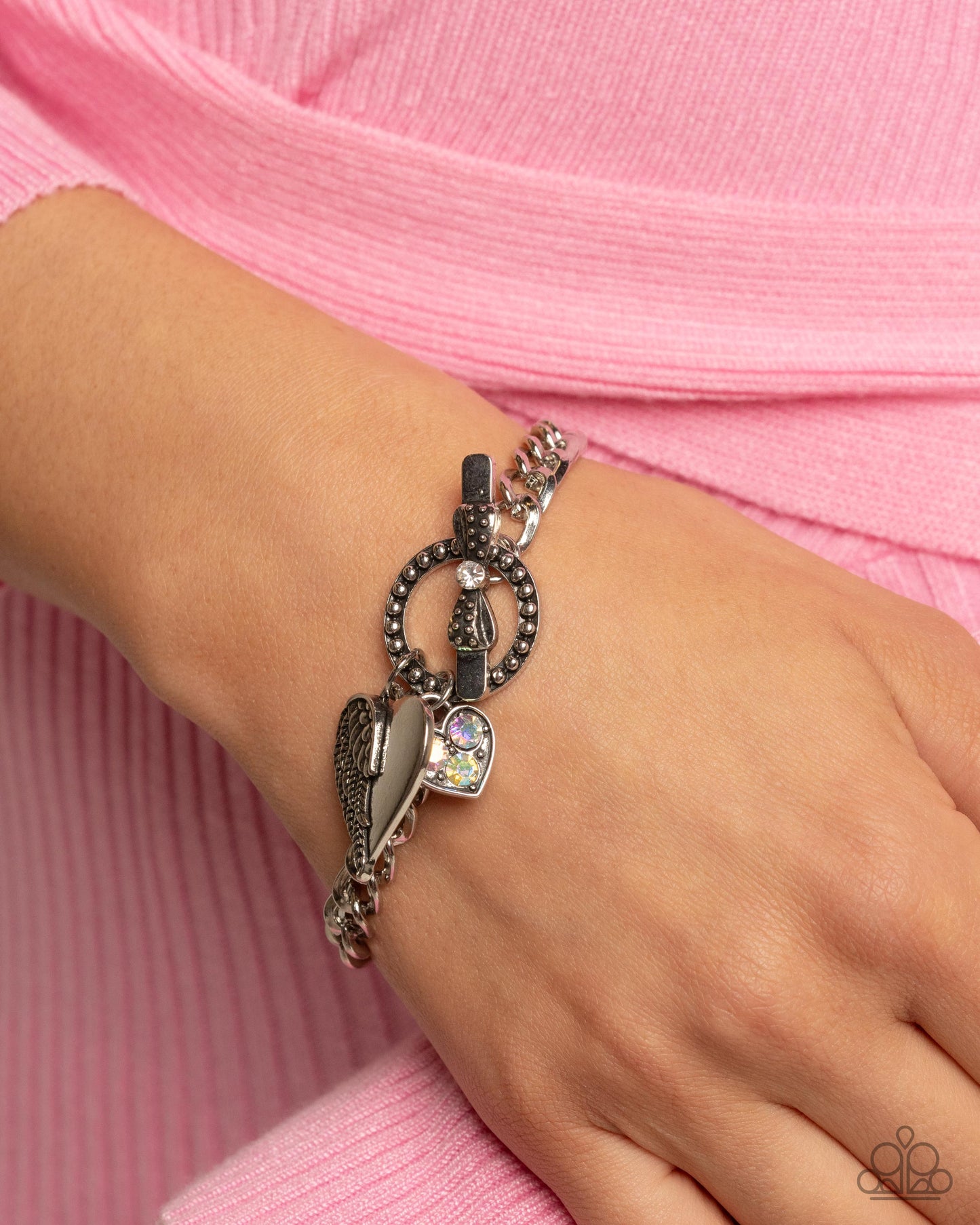 Cherub Class- Silver Necklace and Bracelet Set