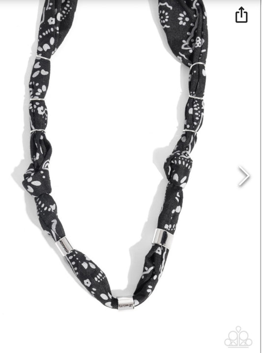 Bandana Balance- Black Necklace