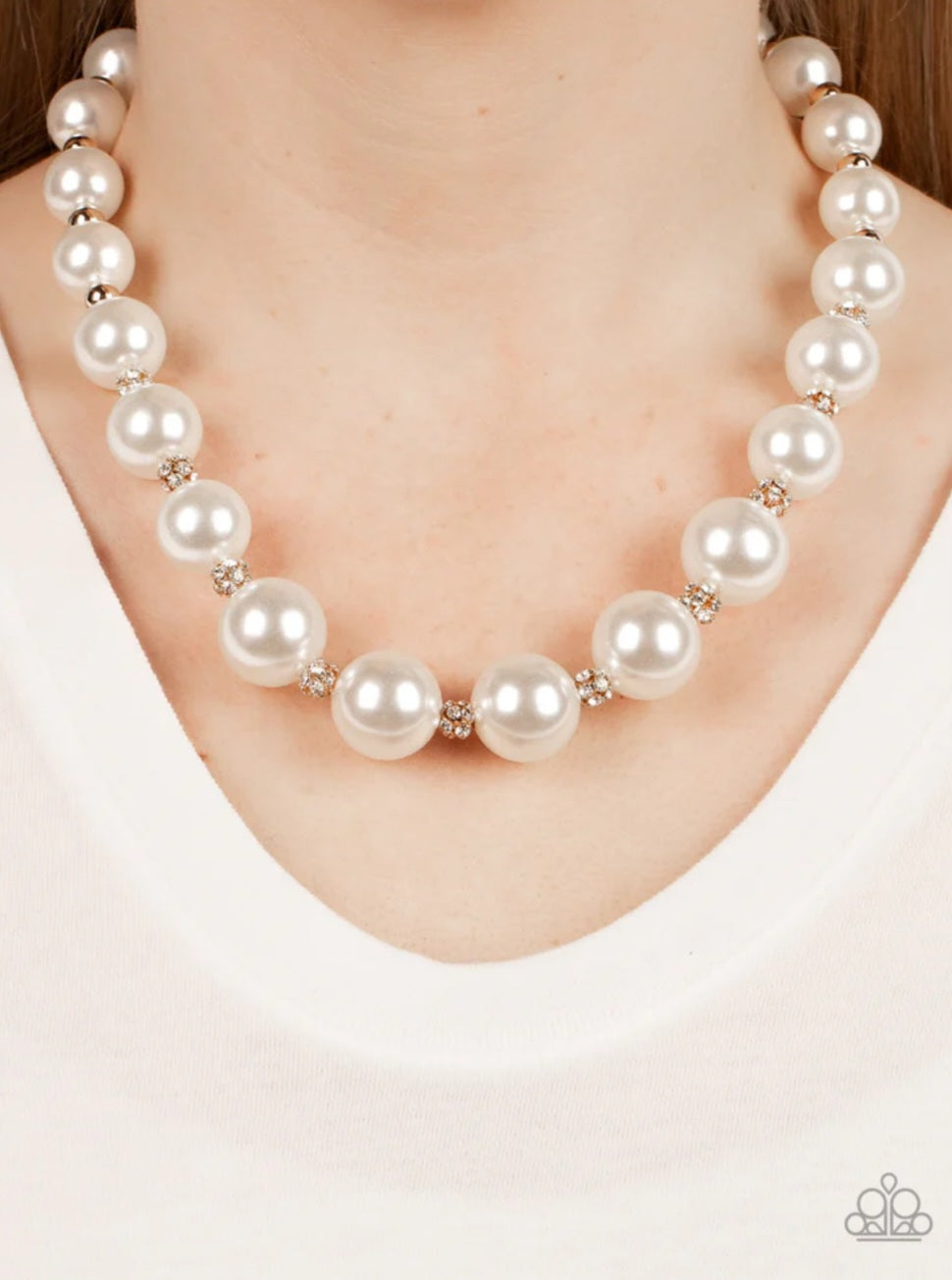Sail Away with Me- Gold Pearl Necklace