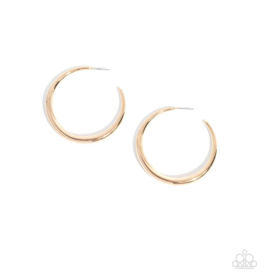 Sleek Selvage -Gold Earrings