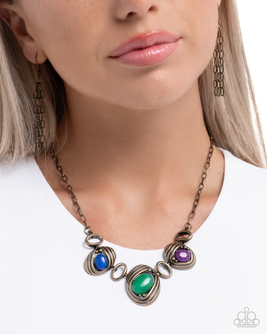 Tailored Trailblazer- Multi color Necklace