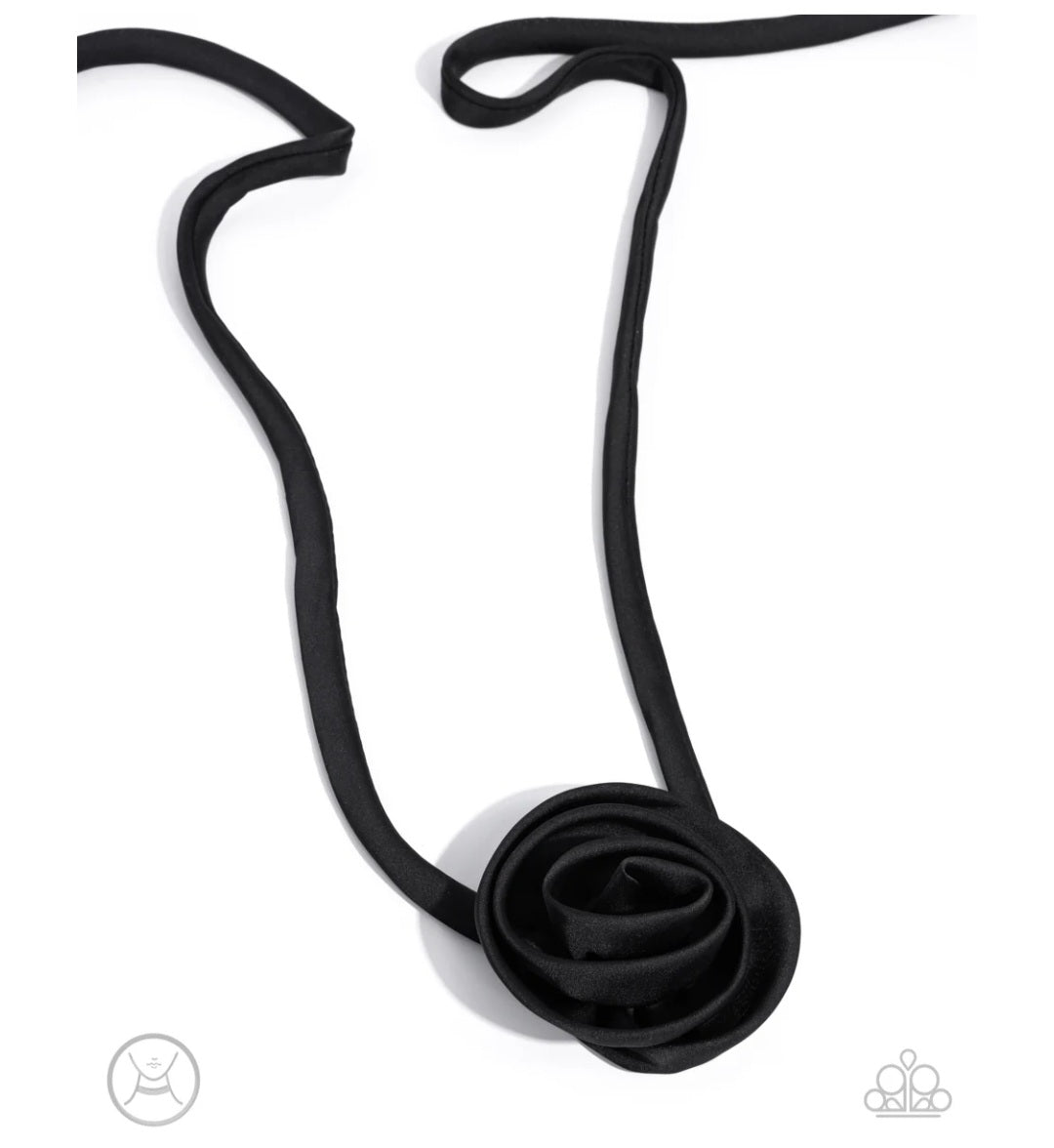 Rosette Reality Black- Necklace