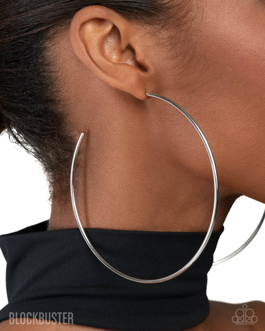 Colossal Culture- Silver Large Hoops Earrings