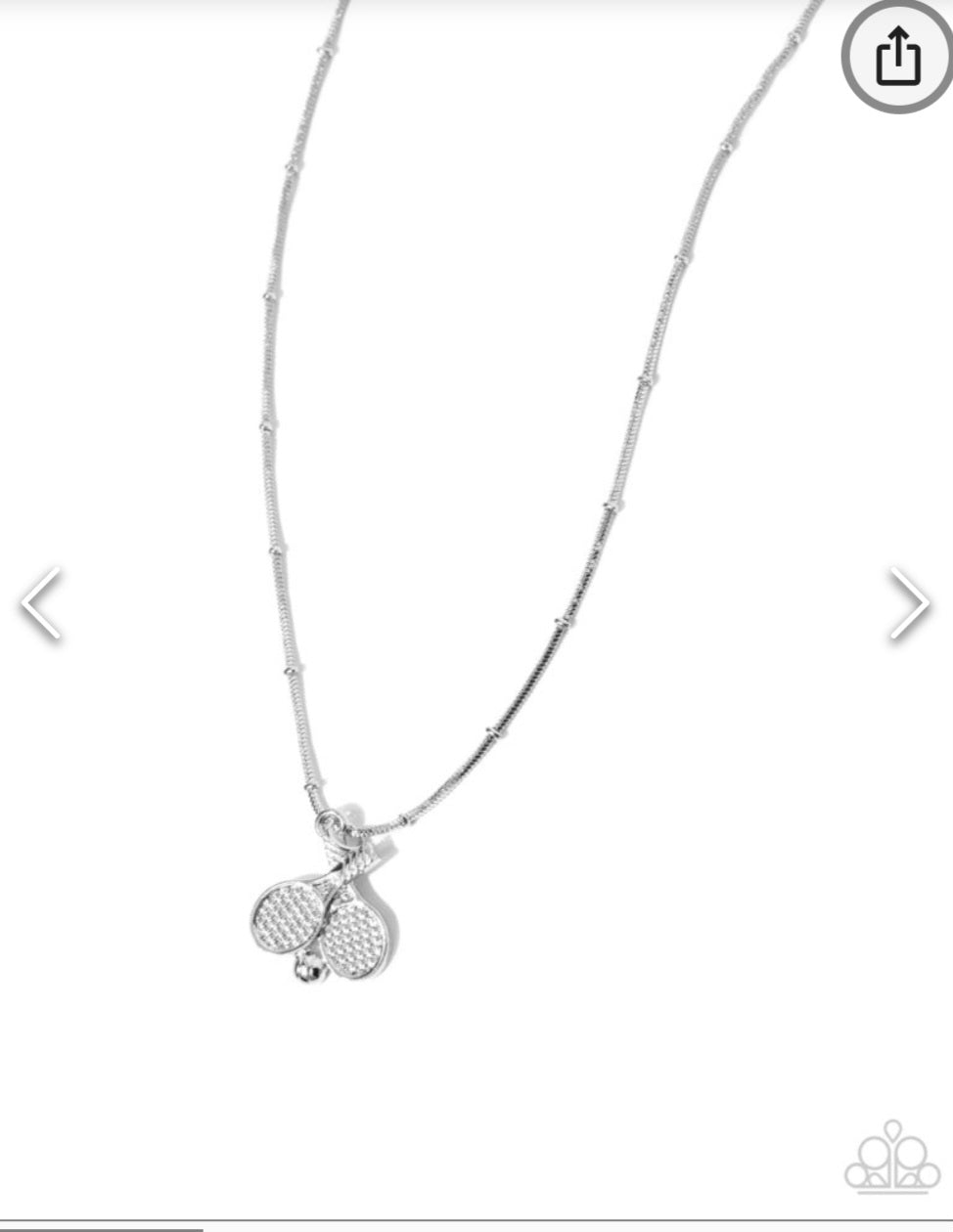 Adorable Ace- Silver Necklace