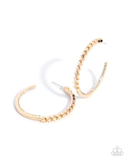 Patriotic Passage- Gold Earrings
