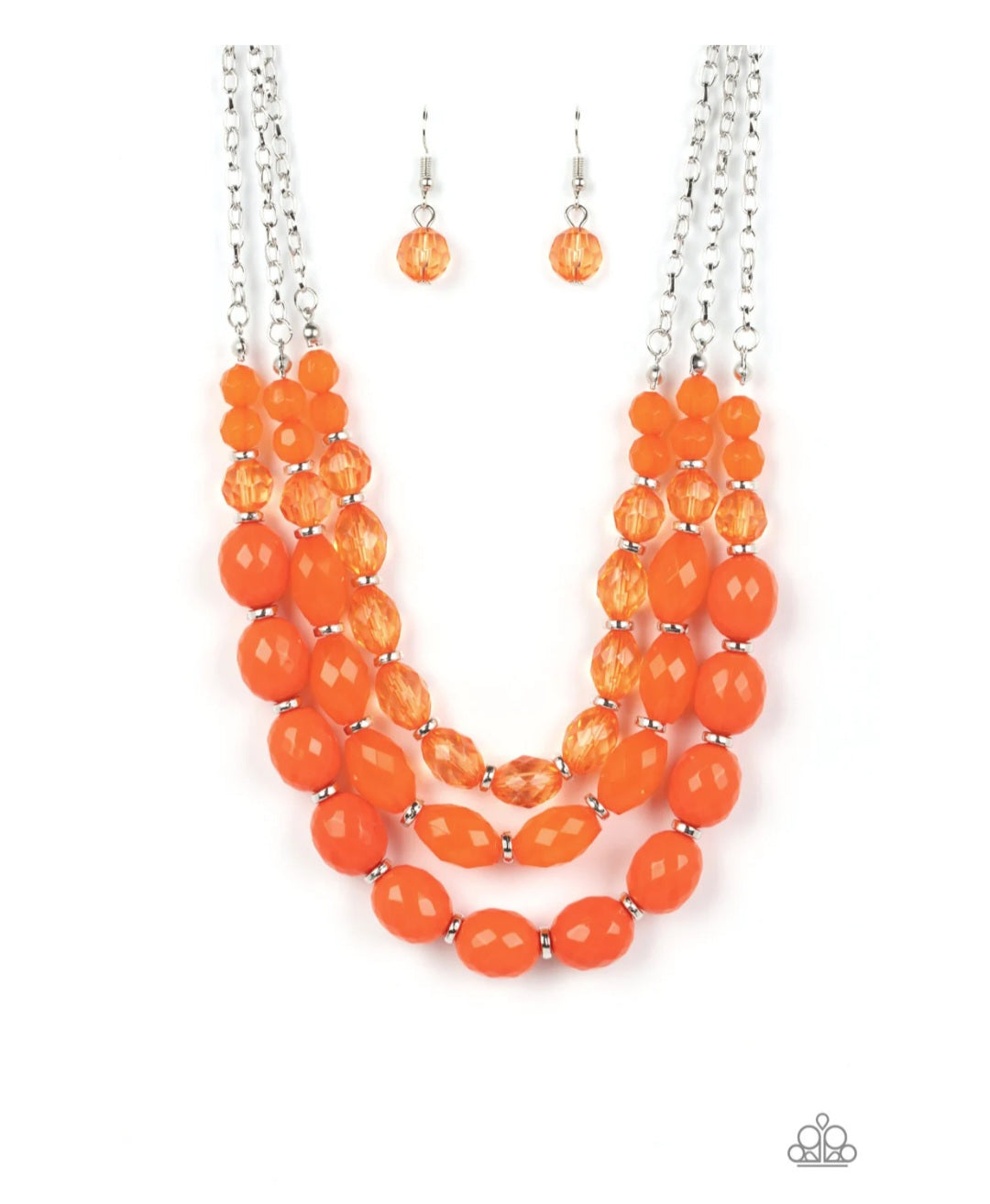 Tropical Hideaway - Orange Necklace