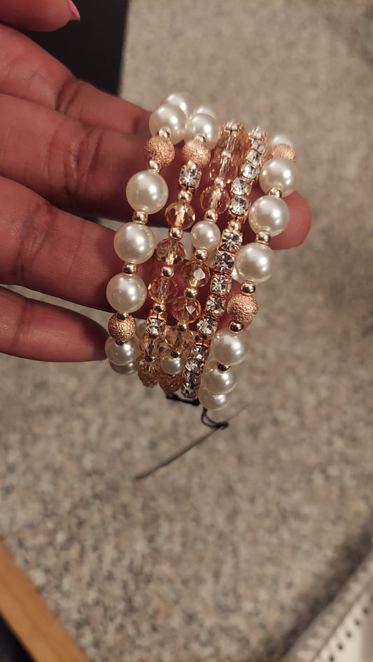 To an Elegant Extent- Rose Gold Coiled Bracelet