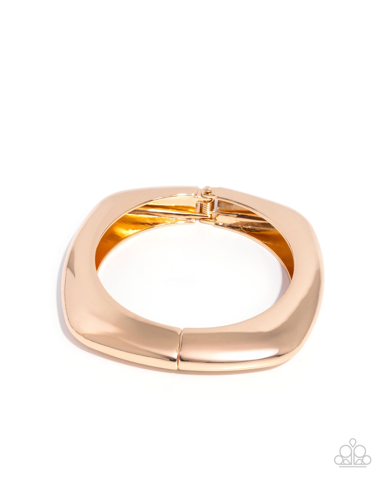 Rounded Reflection- Gold Bracelet