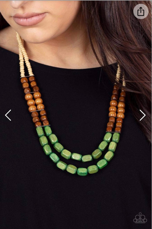 Bermuda Bellhop Necklace- Green