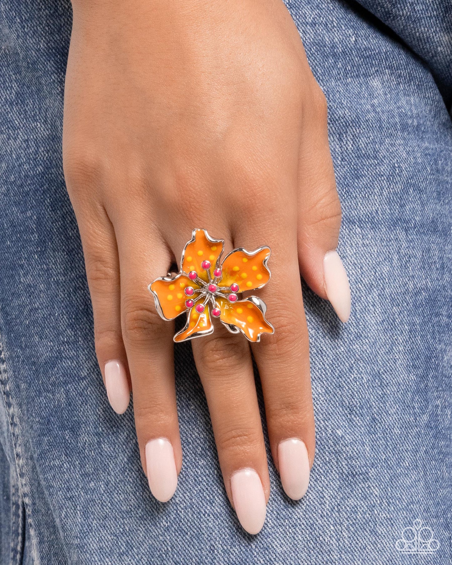 Fast Florals- Orange Ring