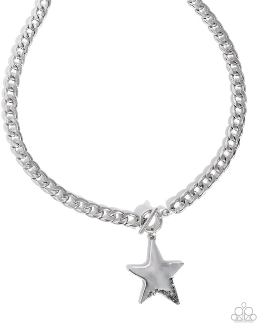 Stellar Spotlight- Silver Star Necklace
