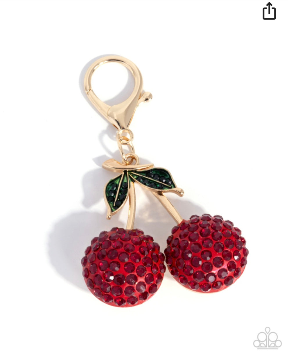 Complimentary Cherry- Bag charm