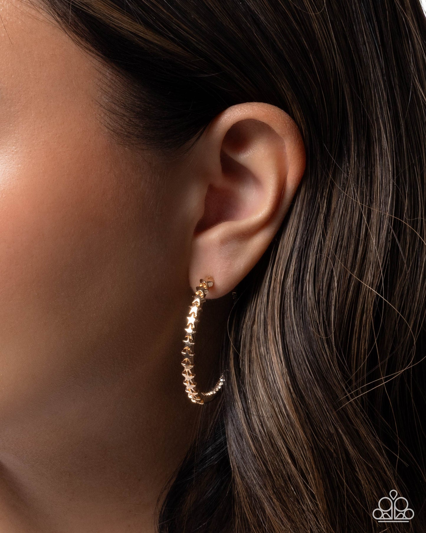 Patriotic Passage- Gold Earrings