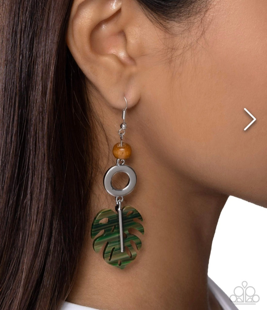 Cabana Cruise- Green Earrings