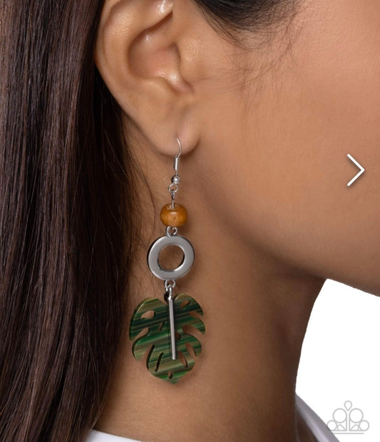Cabana Cruise- Green Earrings